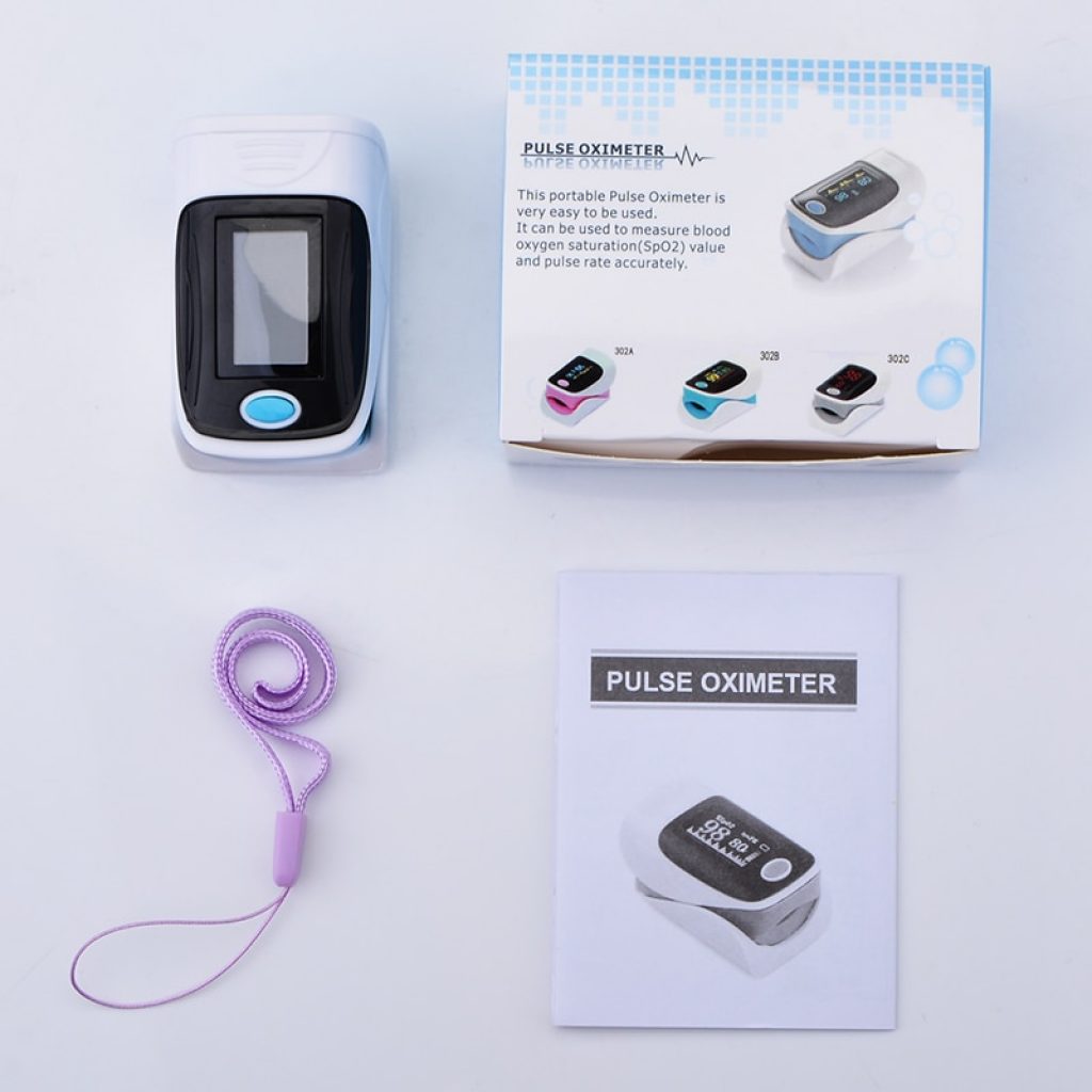 Blood Oxygen Monitor Finger Pulse Oximeter Oxygen Saturation Monitor Oximeter Heart Rate Monitor Without Battery Fast 4