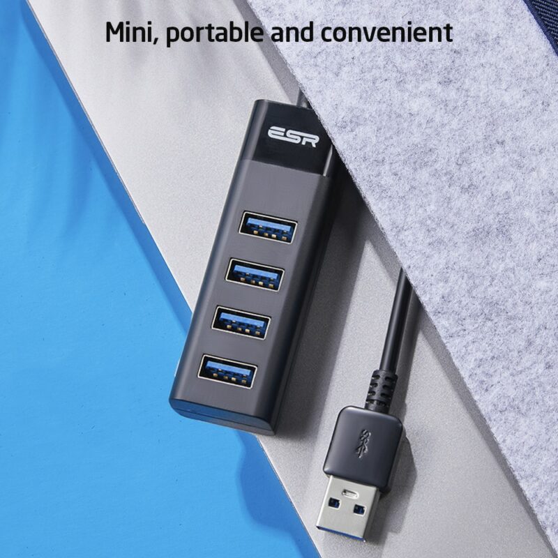 ESR USB HUB Adapter USB 3 0 Dock Fast Transfer Splitter 3 4 Ports 4 In 3