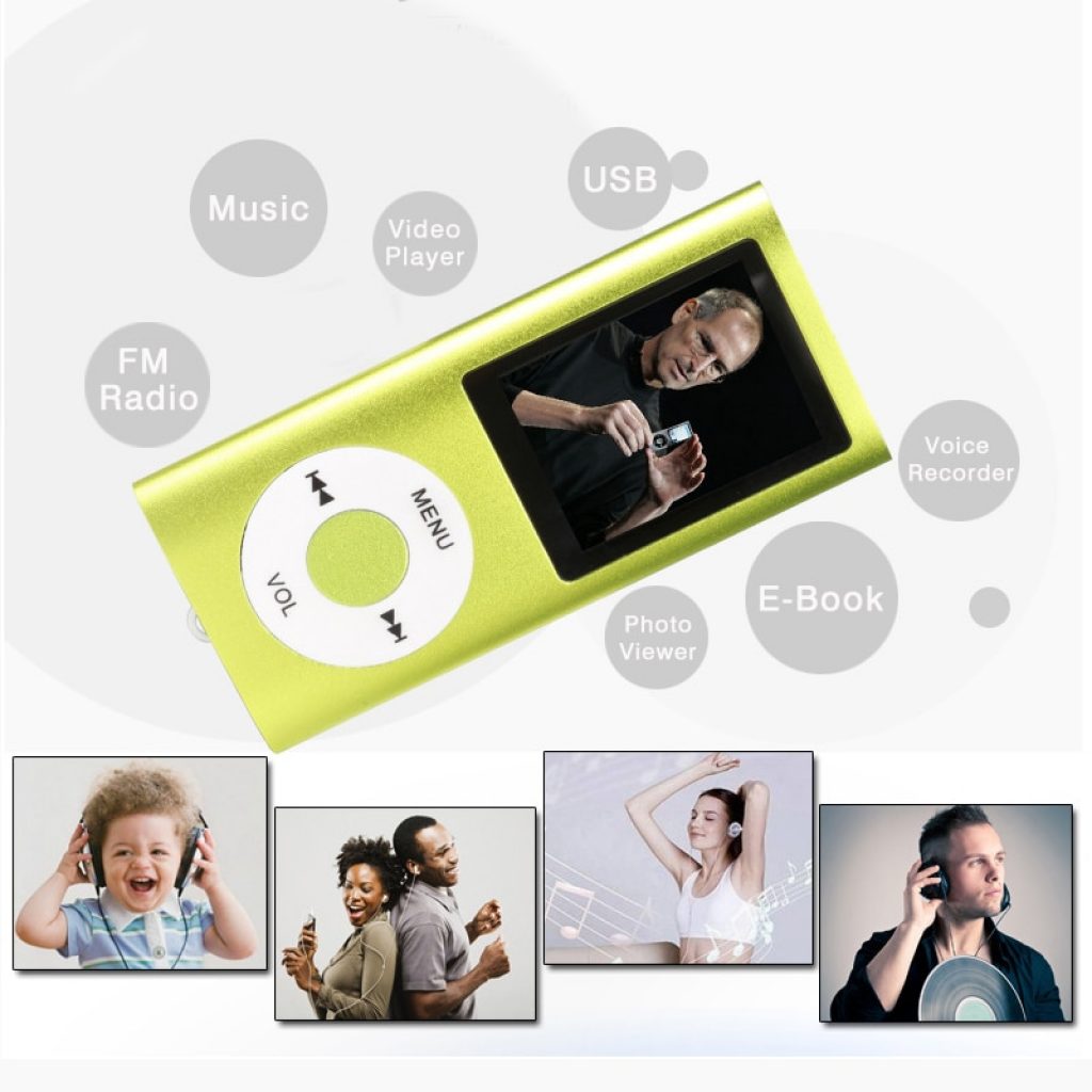 Hifi Mini Mp3 Player Music Sports Walkman with Earphone Fm Radio 1 8 Inch Tft Lcd 3
