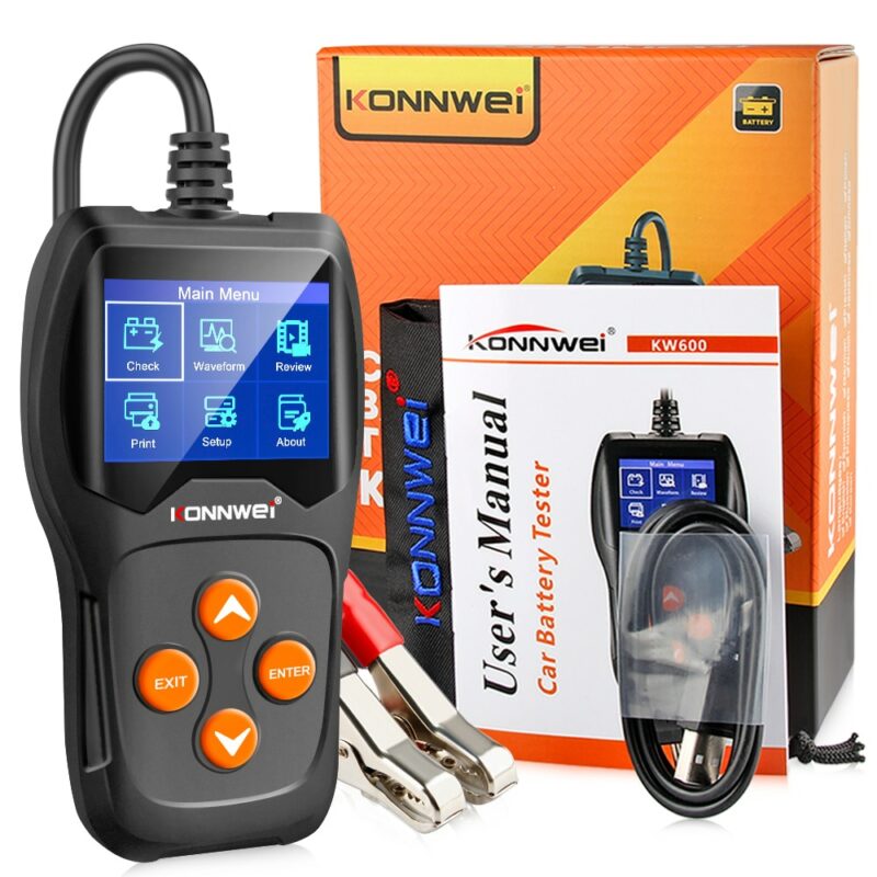 KONNWEI KW600 Car Battery Tester 12V 100 to 2000CCA 12 Volts Battery tools for the Car 4