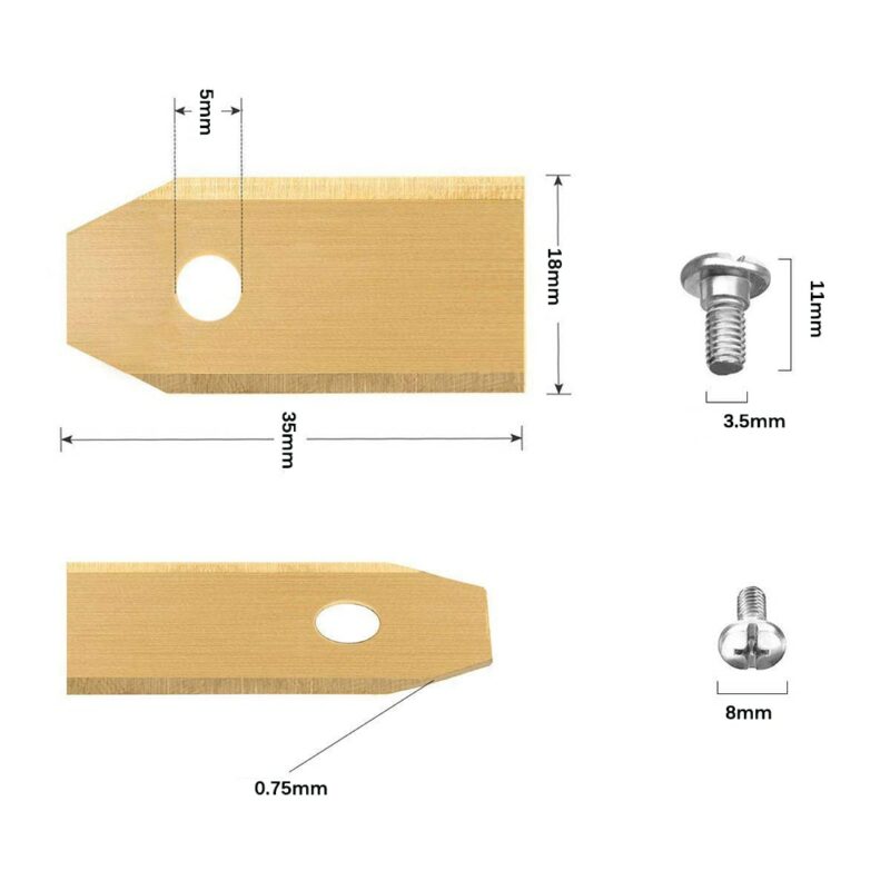 Lawn Robot Blade Golden Titanium Plating Lawn Mover Replacement Blade For Husqvama Automatic Moving Machine Essential 4