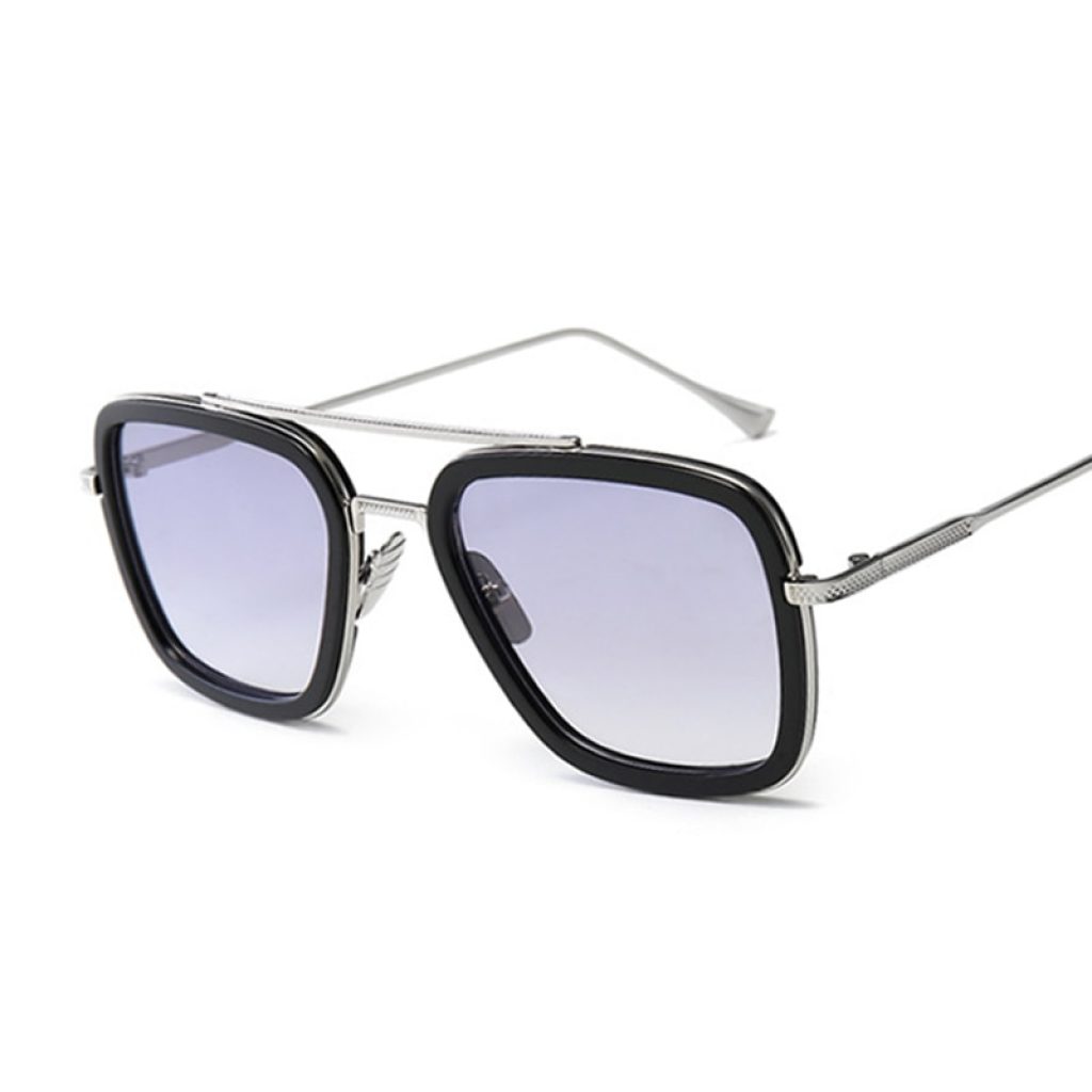 Luxury Fashion Avengers Tony Stark Flight Style Sunglasses Men Square Brand Design Sun Glasses Women Oculos 2