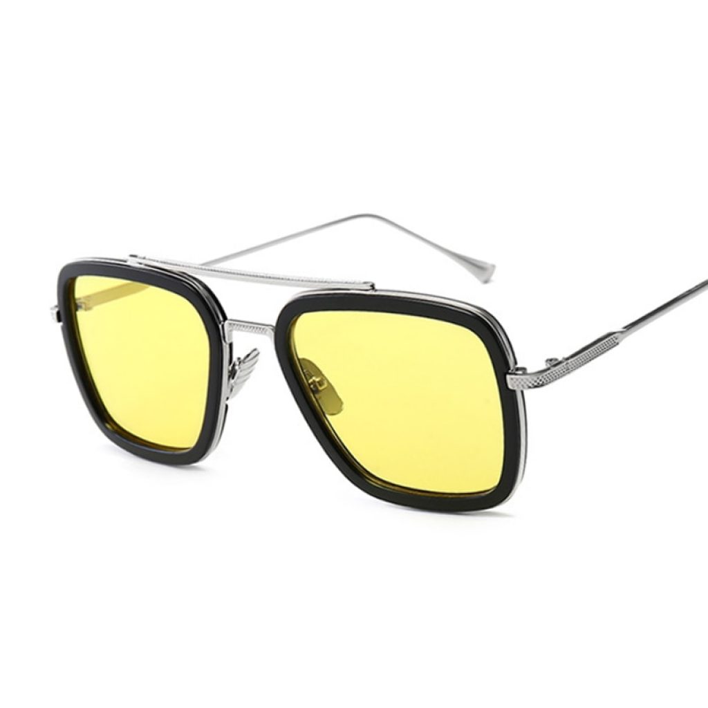 Luxury Fashion Avengers Tony Stark Flight Style Sunglasses Men Square Brand Design Sun Glasses Women Oculos 3