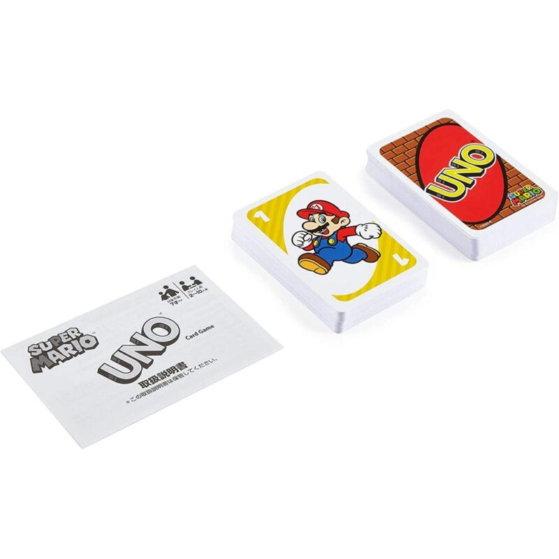 Mattel Games UNO Super Mario Card Game Family Funny Entertainment Board Game Poker Kids Toys Playing 3
