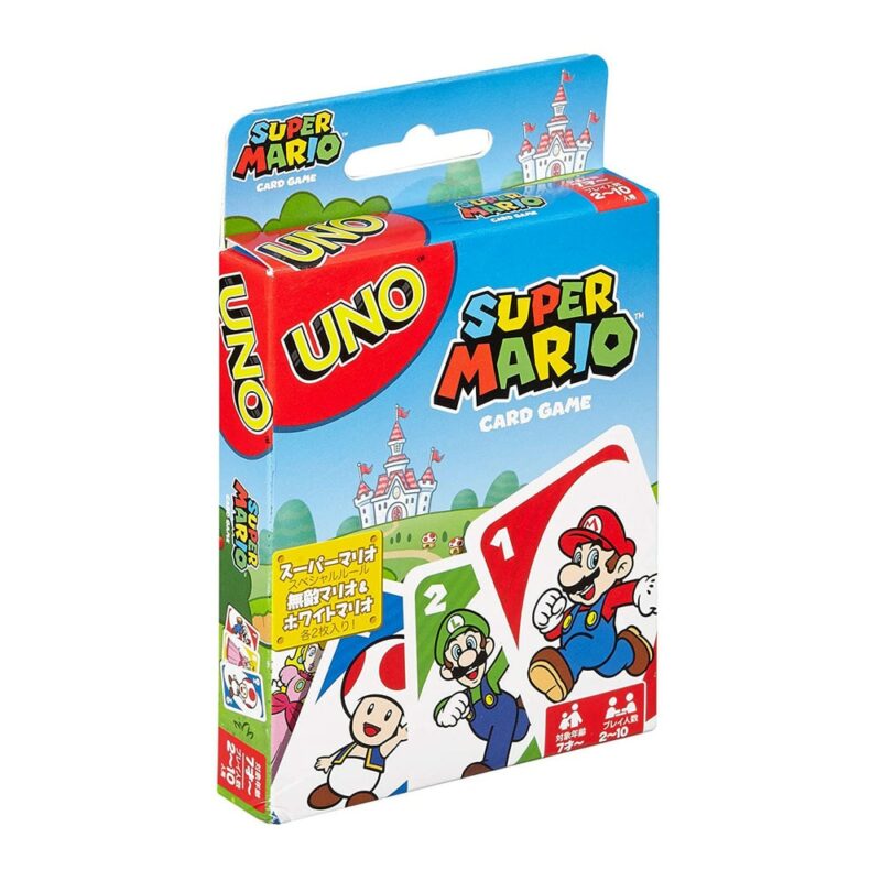 Mattel Games UNO Super Mario Card Game Family Funny Entertainment Board Game Poker Kids Toys Playing 4