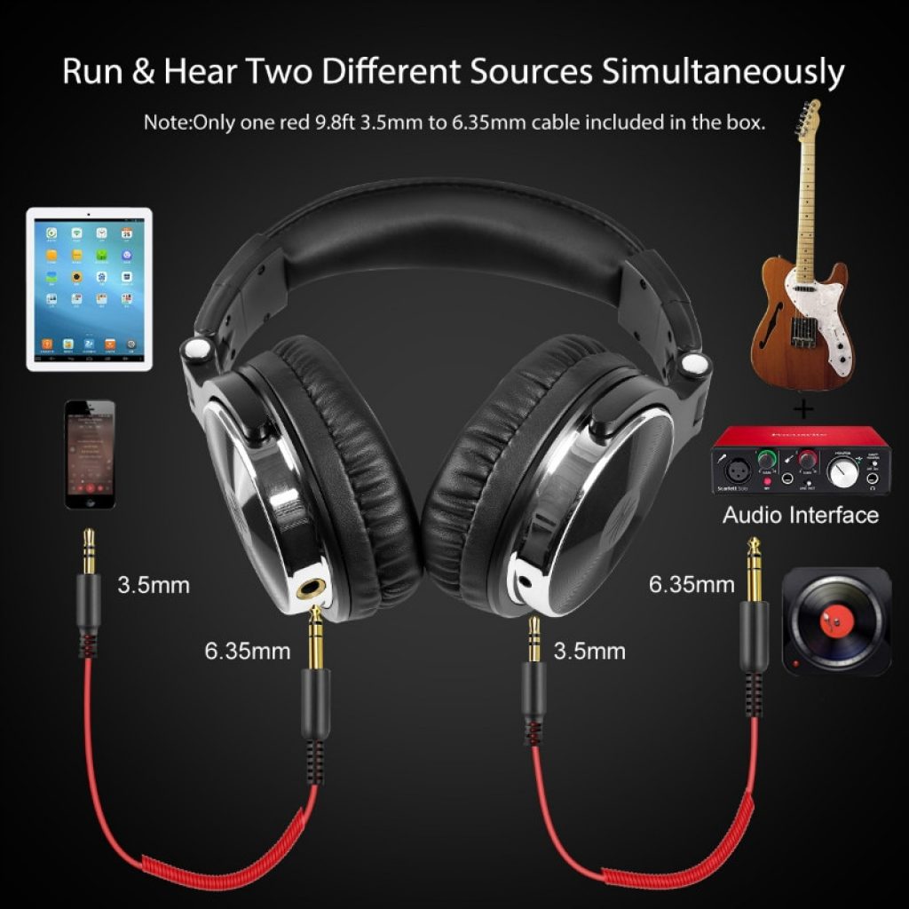 Oneodio Over Ear Headphones Hifi Studio DJ Headphone Wired Monitor Music Gaming Headset Earphone For Phone 2