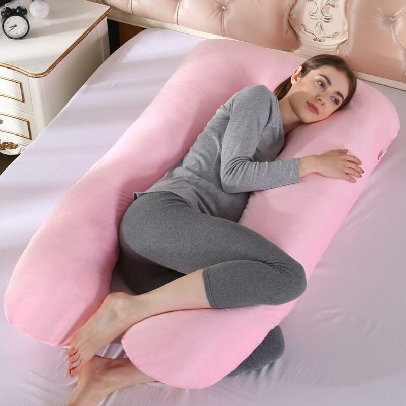 U Shape Pregnant Women Sleeping Support Pillow Pillowcase Maternity Pillows Side Sleeper Bedding Pregnancy Body Pillow 1