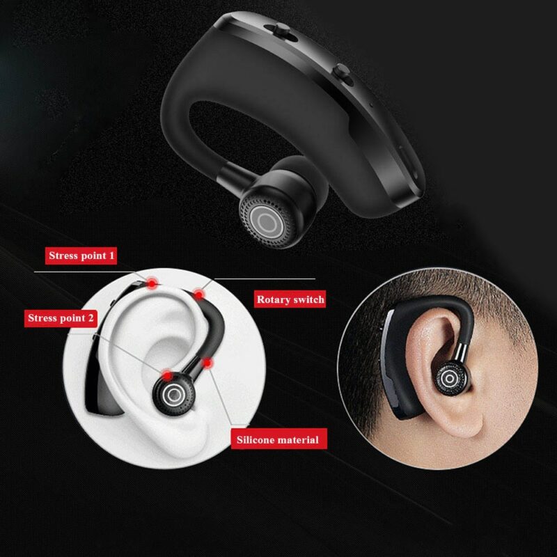 V9 earphones Bluetooth headphones Handsfree wireless headset Business headset Drive Call Sports earphones for iphone Samsung 3