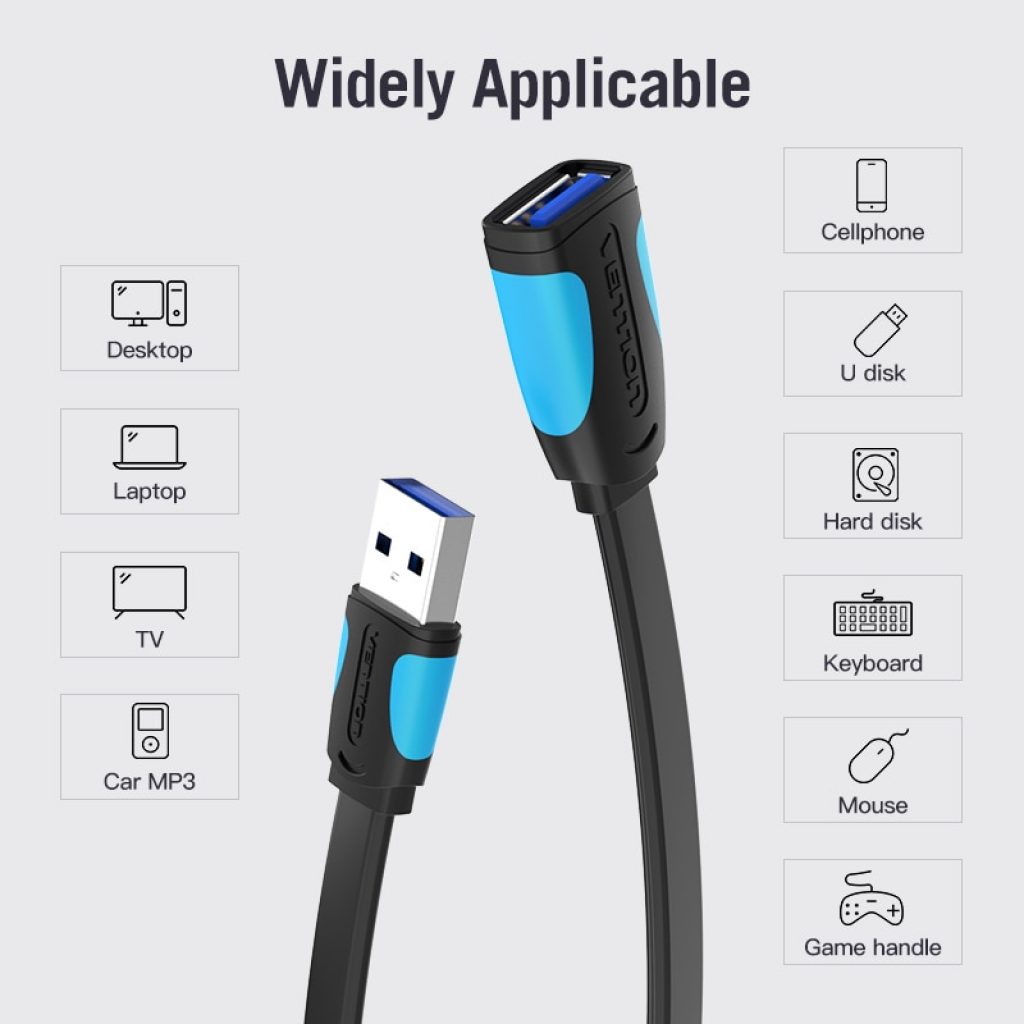 Vention USB Extension Cable 3 0 Male to Female USB Cable Extender Data Cord for Laptop 3