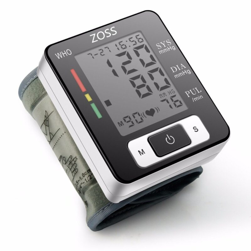 ZOSS English or Russian Voice Cuff Wrist Sphygmomanometer Blood Presure Meter Monitor Heart Rate Pulse Portable 3