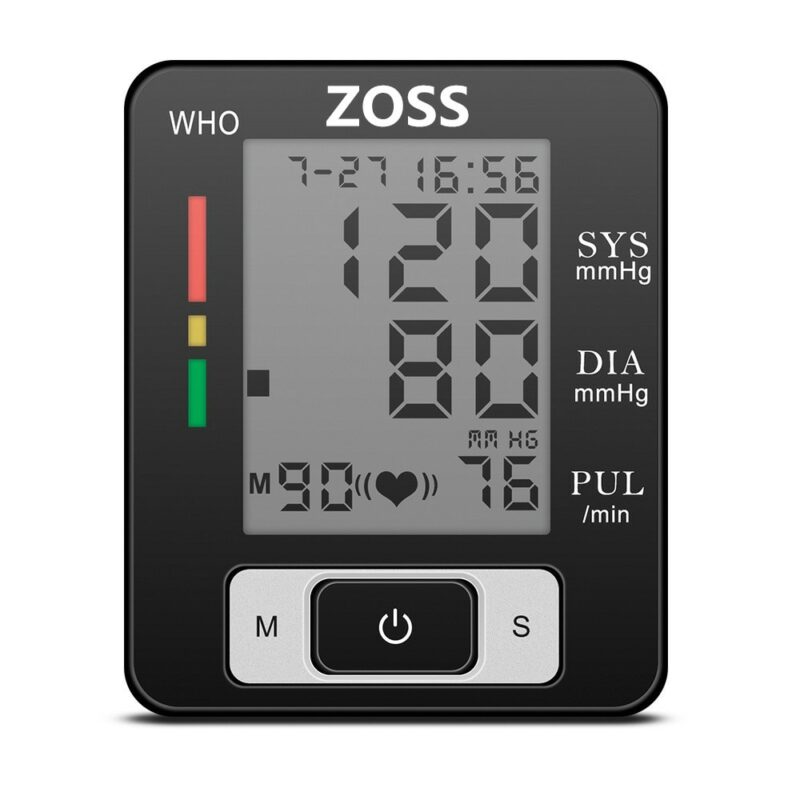ZOSS English or Russian Voice Cuff Wrist Sphygmomanometer Blood Presure Meter Monitor Heart Rate Pulse Portable