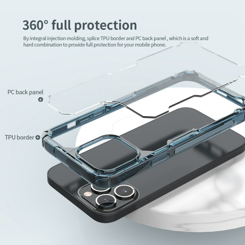 For iPhone 13 Case NILLKIN Nature TPU Pro Transparent Soft Silicone TPU PC Clear Back Cover 4