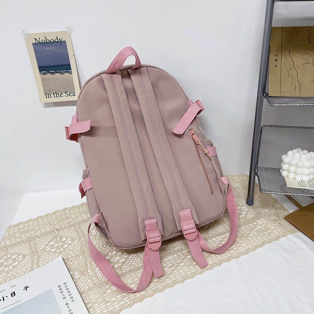 2021Cute Women Backpacks Waterproof Multi Pocket Nylon School Backpack for Student Female Girls Kawaii Laptop Book 4