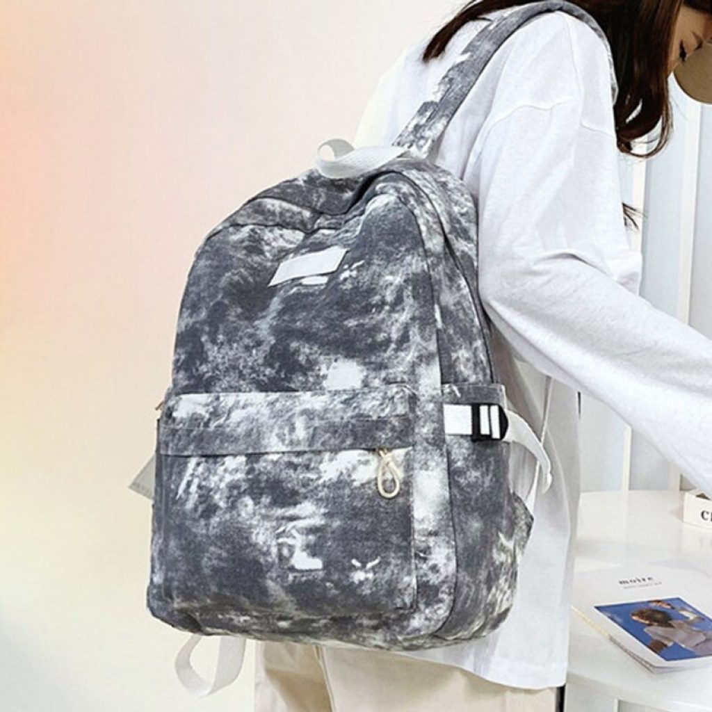 Female Nylon Backpack Casual Classical Women Backpack Fashion Women Shoulder Bag Solid Color School Bag For 3