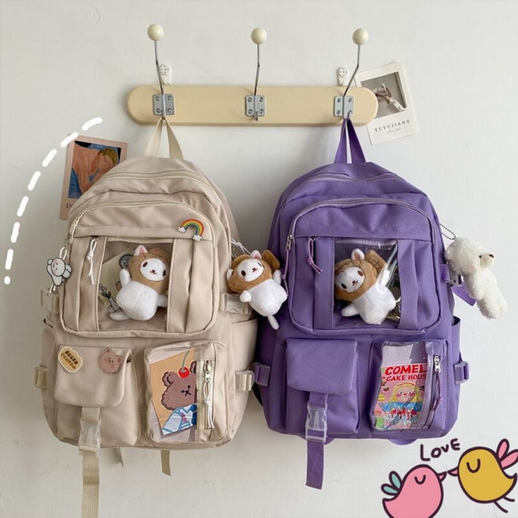 Japanese High School Girls Backpack Student School Bags For Teenage Girls Multi Pockets Kawaii Backpack Women