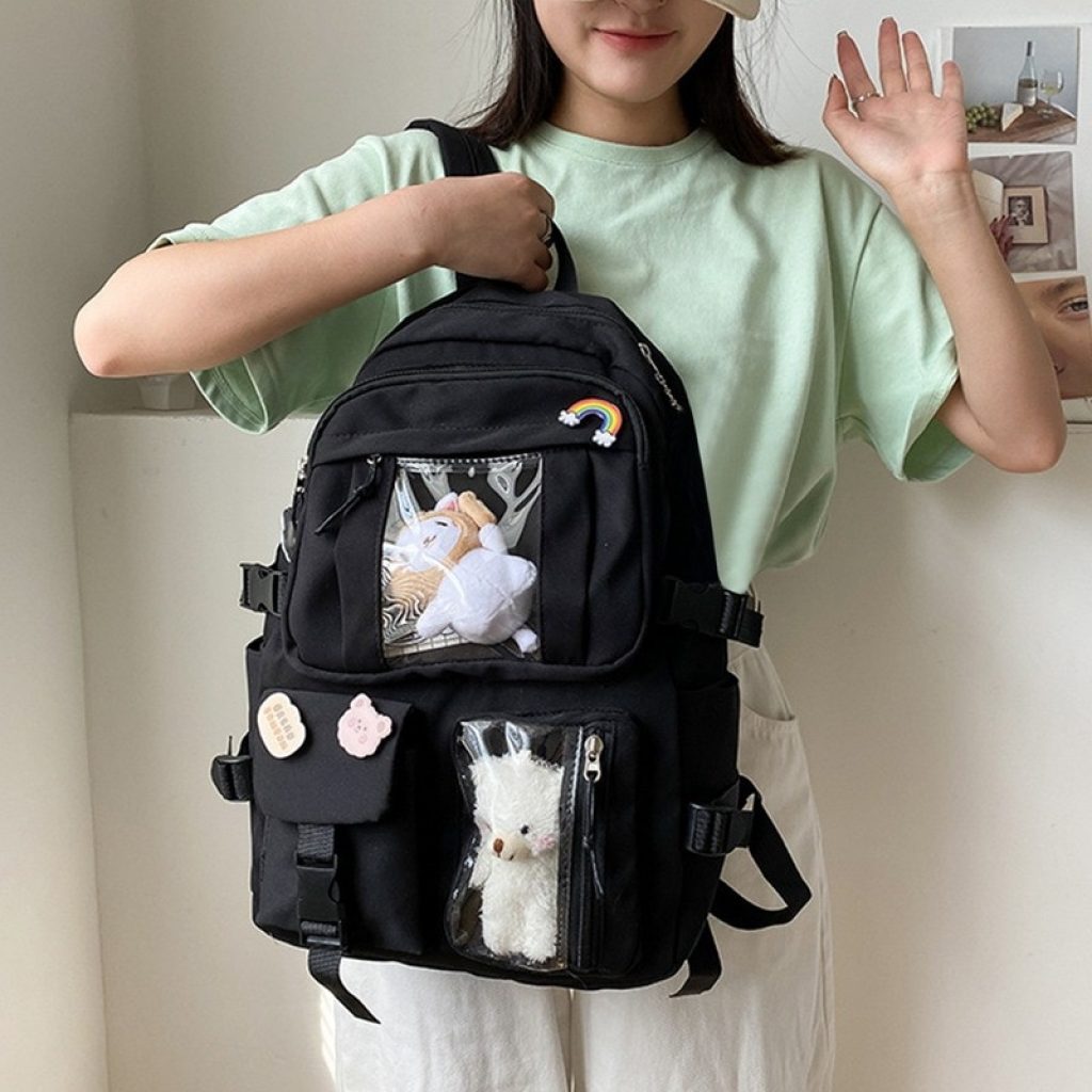Japanese High School Girls Backpack Student School Bags For Teenage Girls Multi Pockets Kawaii Backpack Women 2