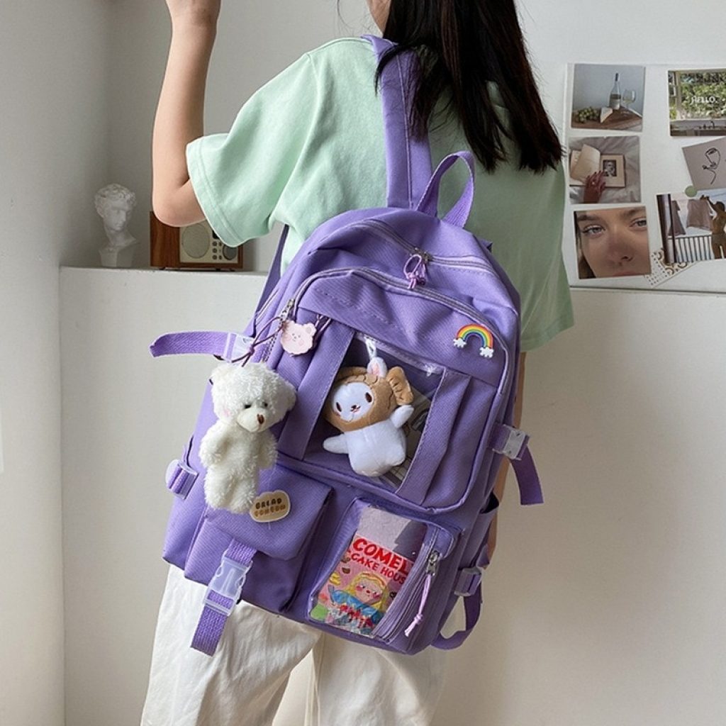Japanese High School Girls Backpack Student School Bags For Teenage Girls Multi Pockets Kawaii Backpack Women 3