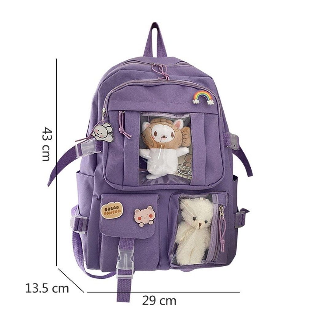 Japanese High School Girls Backpack Student School Bags For Teenage Girls Multi Pockets Kawaii Backpack Women 5