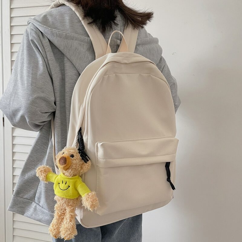 Trendy Women Laptop Purple College Bag Lady Kawaii Nylon Book Backpack Fashion Cute Girl Travel Bag 2