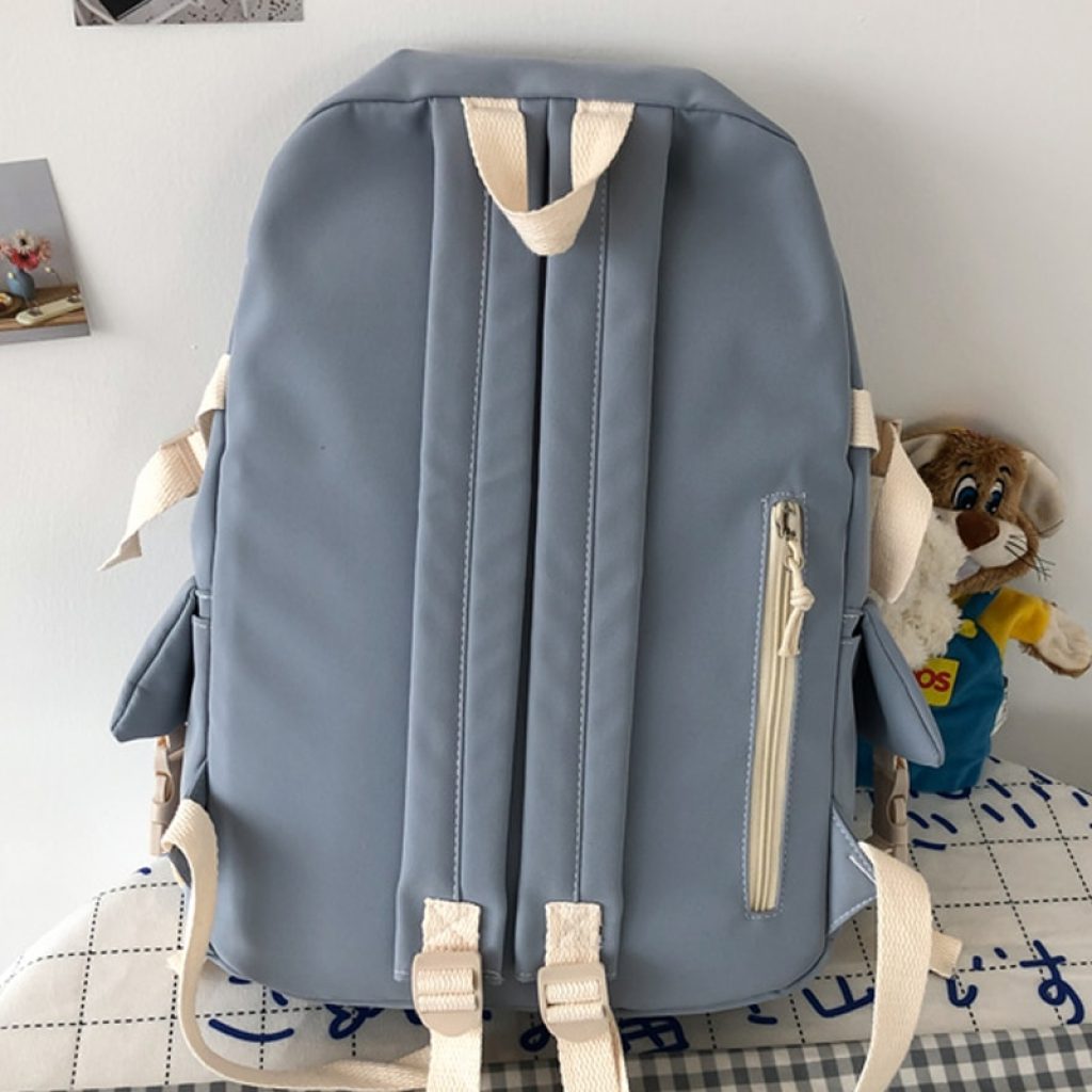 JOYPESSIE Kawaii Nylon Women Backpack Fashion Waterproof Rucksack for Teen Girls School Bag Cute Student Bookbag 4