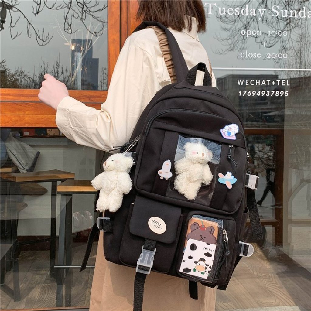 Japanese High School Girls Backpack School Bags For Teenage Girls Multi Pockets New Kawaii Backpack Women 1