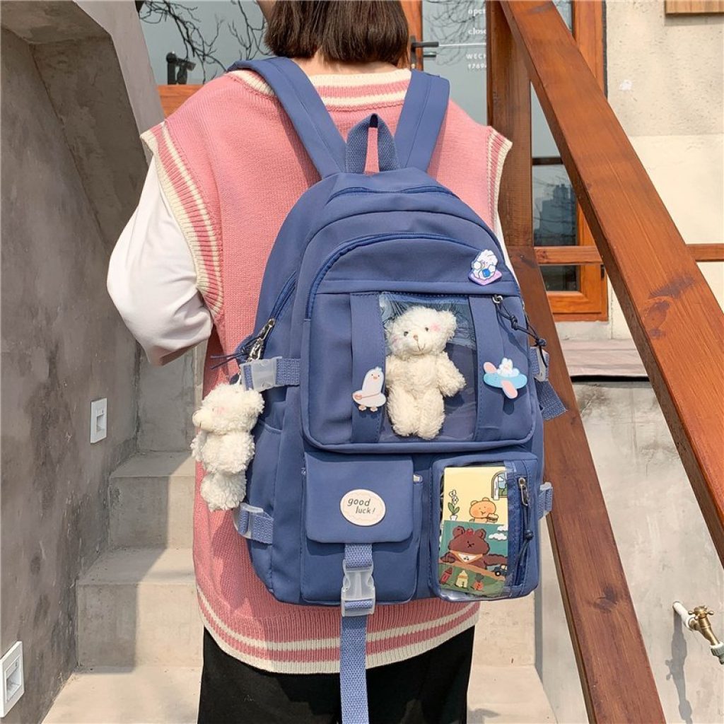 Japanese High School Girls Backpack School Bags For Teenage Girls Multi Pockets New Kawaii Backpack Women 2