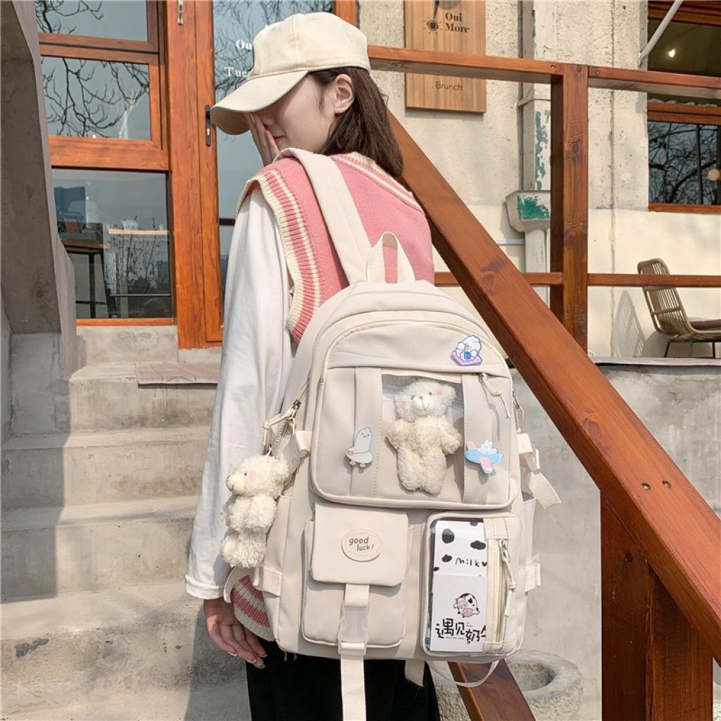 Japanese High School Girls Backpack School Bags For Teenage Girls Multi Pockets New Kawaii Backpack Women 3
