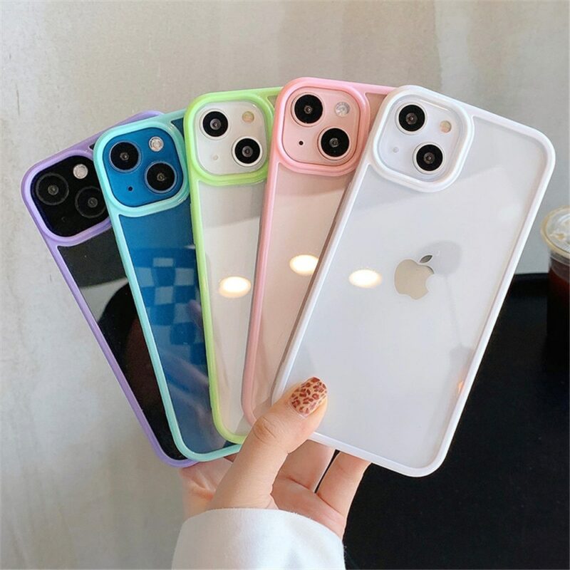 Candy Shockproof Silicone Bumper Phone Case For iPhone 14 11 12 13 Pro Max X XS 2