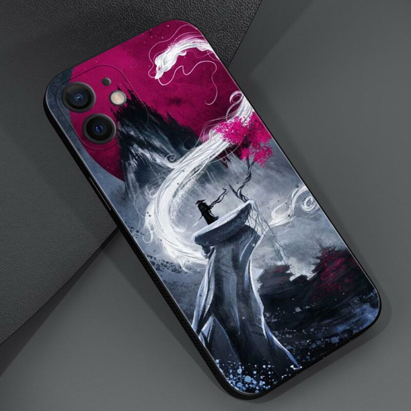 Landscape ink Painting Japan Samurai Art Phone Case For iPhone 14 13 11 12 14 Pro 4