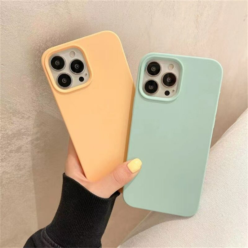 Luxury Original Silicone Case For Apple iPhone 11 12 13 14 Pro Max Official Case For 5