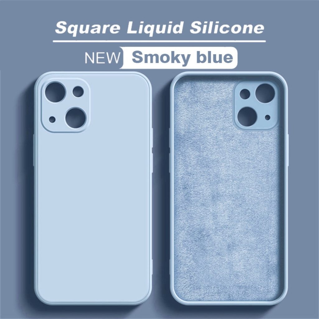 Original Square Liquid Silicone Phone Case For iPhone 14 13 11 12 Pro Max Mini X 4