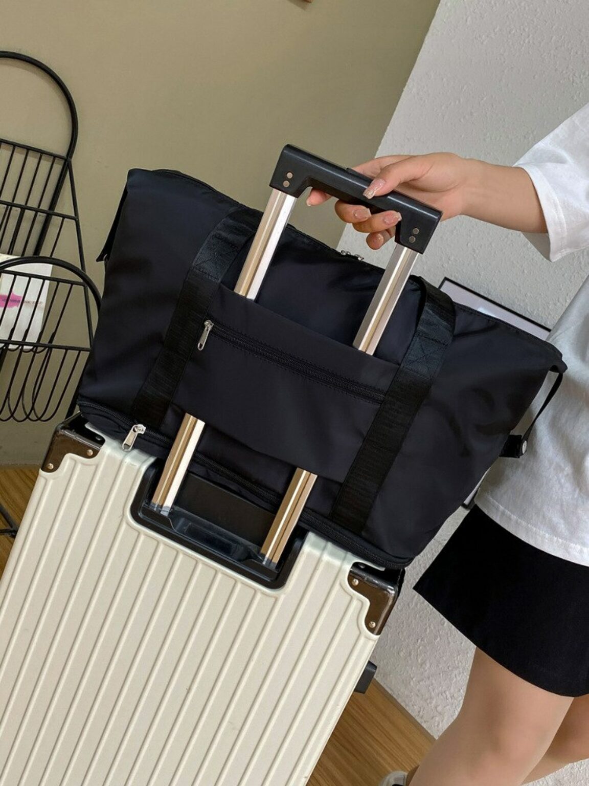 Foldable Female Short Distance Portable Large Capacity Maternity Storage Travel Duffel Fitness Bag 1