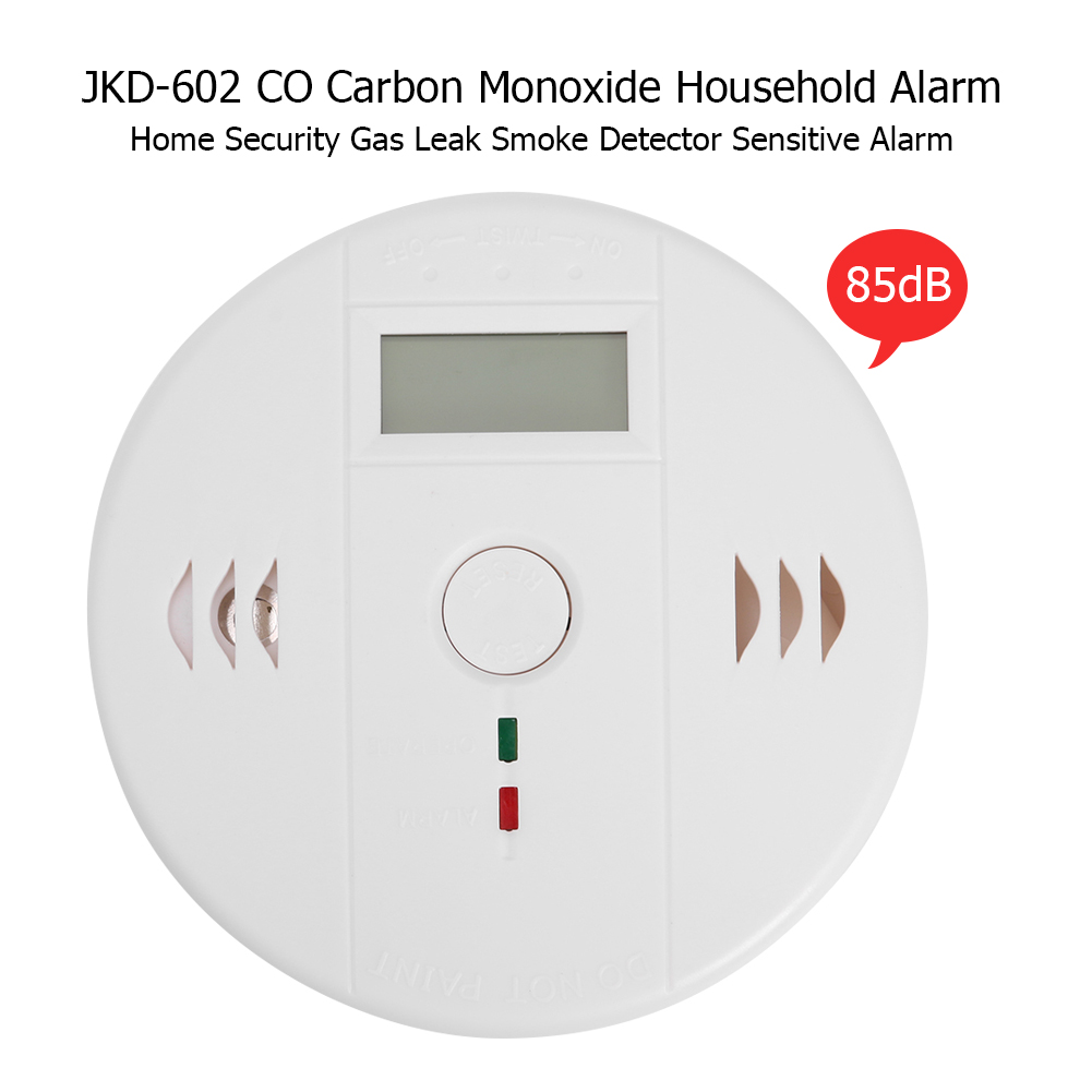 LED Indicator Carbon Alarm Detector Monoxide Smoke PPM Detector Warning Siren 85dB Sound Safe Sensor Home