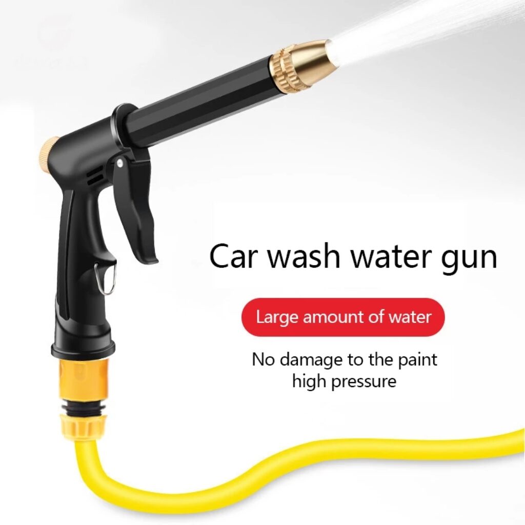Portable High Pressure Water Gun For Cleaning Car Wash Machine Garden Watering Hose Nozzle Sprinkler Foam 3