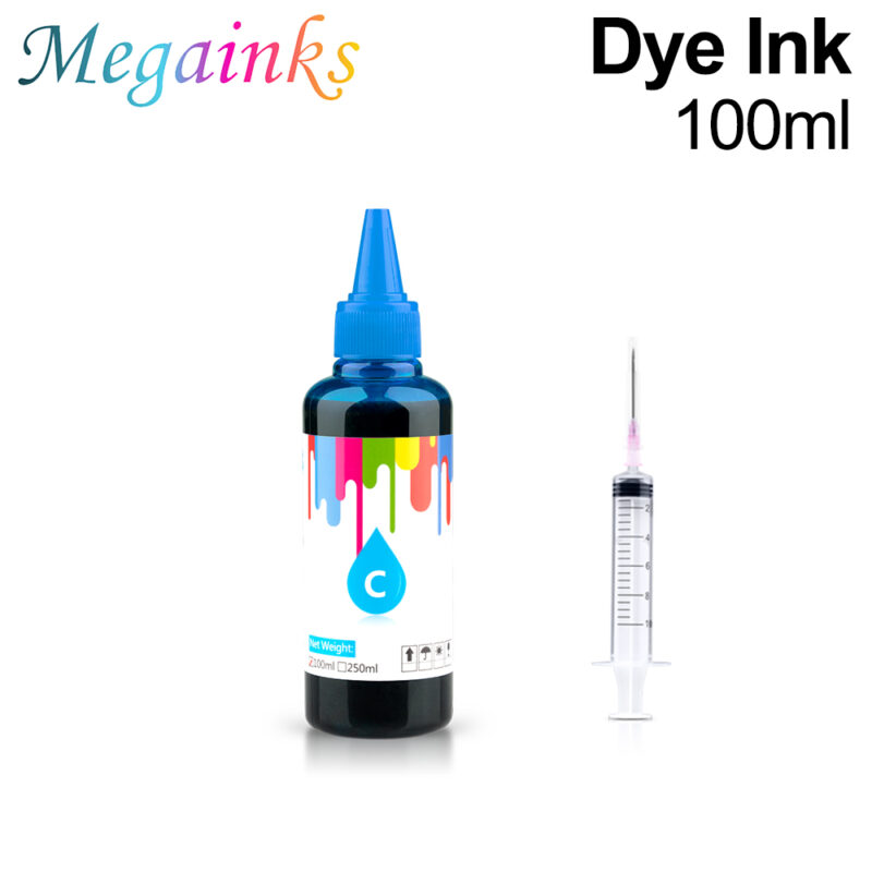100ml Universal Dye Ink BK C M Y Kit Compatible For HP Canon Epson Brother Deskjet 2