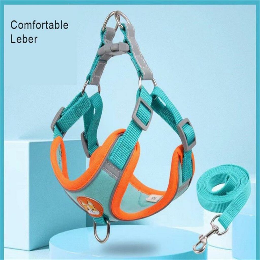 Adjustable No Pull Pet Reflective Dog Harness Lead Walking Running Leashes Cat Chest Strap Vest Leash