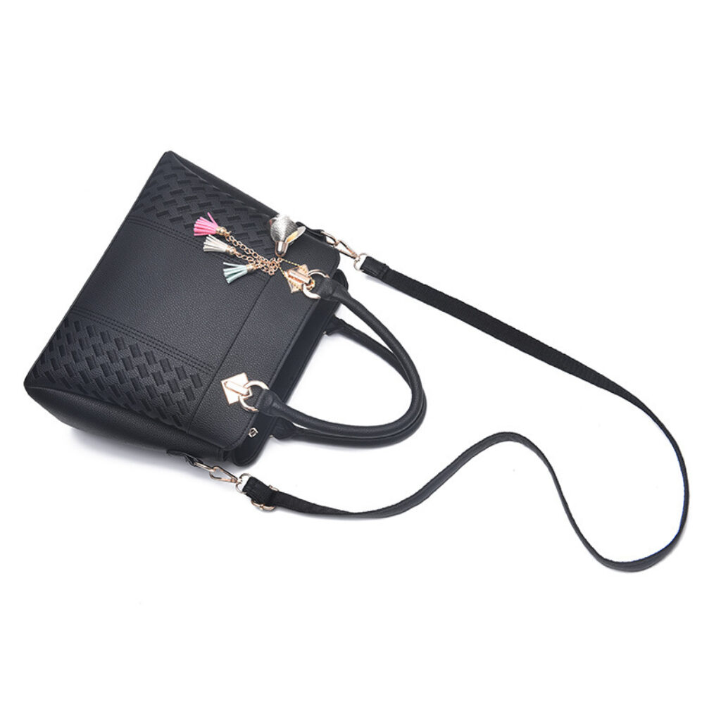 Fashion Women Handbags Tassel PU Leather Totes Bag Top handle Embroidery Crossbody Bag Shoulder Bag Lady 2