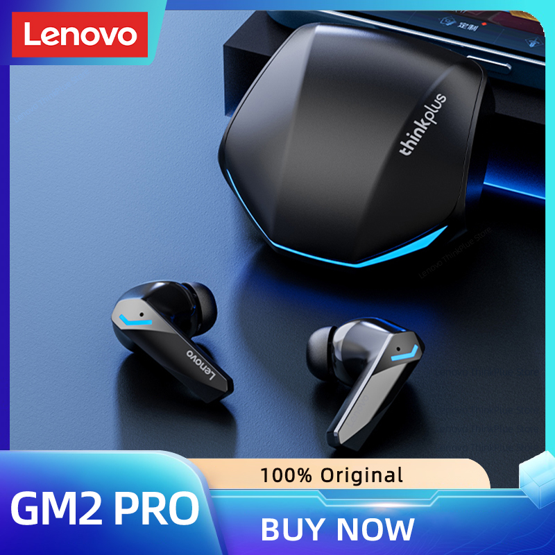 Original Lenovo GM2 Pro 5 3 Earphone Bluetooth Wireless Earbuds Low Latency Headphones HD Call Dual