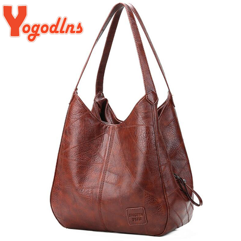 Yogodlns Vintage Women Hand Bag Designers Luxury Handbags Women Shoulder Tote Female Top handle Bags Fashion