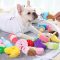 1pc Plush Squeaky Bone Dog Toys Bite-Resistant Clean Dog Chew Puppy Training Toy Soft Banana Carrot And Vegetable Pet Supplies