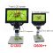 600X digital microscope electronic video microscope 4.3 inch HD LCD soldering microscope phone repair Magnifier metal stand