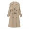 Brand New Spring Autumn Long Women Trench Coat Double Breasted Belted Storm Flaps Khaki Dress Loose Coat Lady Outerwear Fashion