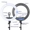 FOSOTO RL-18II Photographic Lighting 18 Inch Ring light 512Pcs Led RingLight Lamp With Tripod For Camera Phone Makeup Youtube