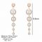 IPARAM Trend Simulation Pearl Long Earrings Female White Round Pearl Wedding Pendant Earrings Fashion Korean Jewelry Earrings
