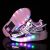 Kids Shoes with LED Lights Children Roller Skate Sneakers with Wheels glowing Led Light Up for Boys Girls Zapatillas Con Ruedas