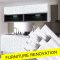 Pearl White DIY Decorative Film PVC Self adhesive Wall paper Furniture Renovation Stickers Kitchen Cabinet Waterproof Wallpaper