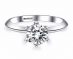 Sell at a loss! Luxury Classic 1 Carat Lab Diamond Ring With Certificate 18KRGP Stamp White Gold Pt Wedding Rings For Women Gift