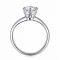 Sell at a loss! Luxury Classic 1 Carat Lab Diamond Ring With Certificate 18KRGP Stamp White Gold Pt Wedding Rings For Women Gift