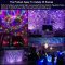 TRANSCTEGO 9 Colors 27W Crystal Magic Ball Led Stage Lamp 21 Mode Disco Laser Light Party Lights Sound Control DMX Lumiere Laser