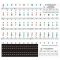 Transparent detachable music decal notes piano keyboard stickers 54/61 or 88-key electronic piano piano spectrum sticker symbol